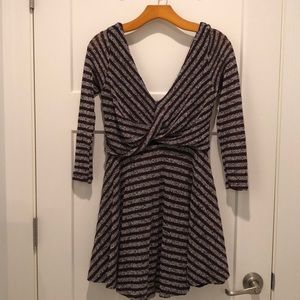 Free People Striped mini dress
